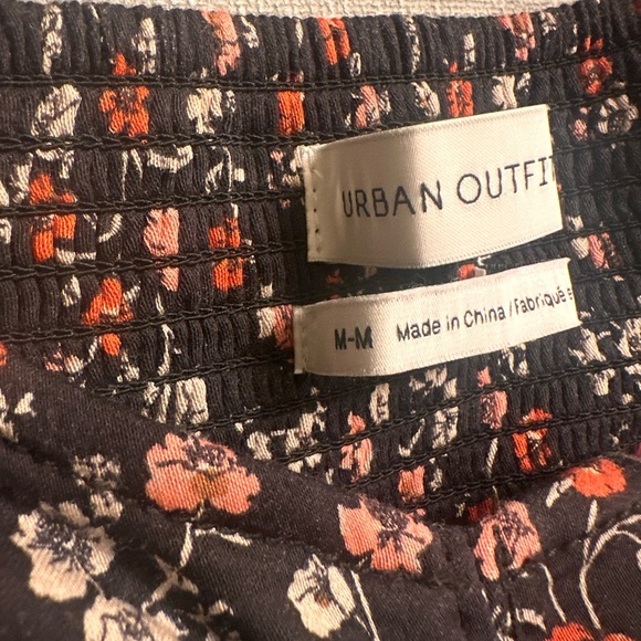 Urban Outfitters Floral Corset Style Crop Top – Black/Red – Size M - Picture 5 of 5